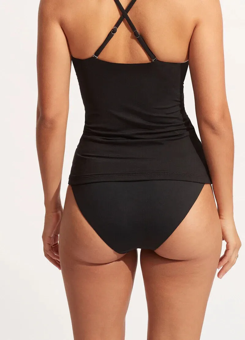 Seafolly Seafolly Collective Hipster Pant Underwear Women's 12 Black Beach ERK89