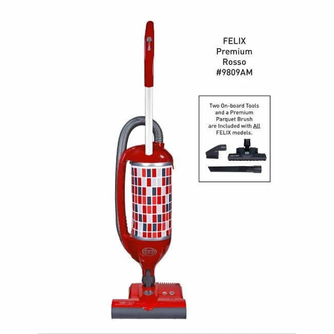 SEBO Premium Felix 9809AM Rosso Upright Vacuum vacuum cleaner, cordless vacuum