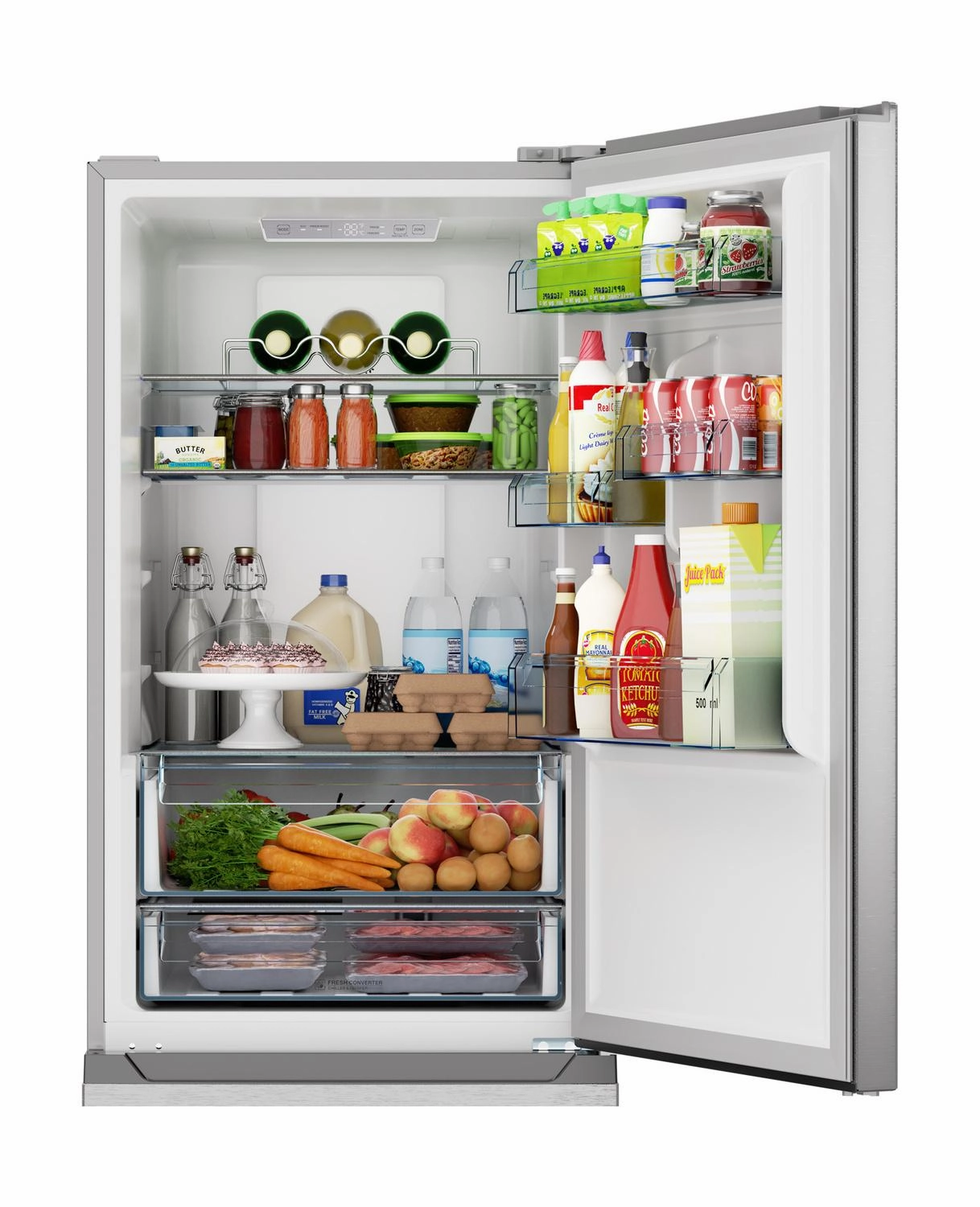 Sharp SJB1255GS Sharp 24 In. Bottom-Freezer Counter-Depth Refrigerator