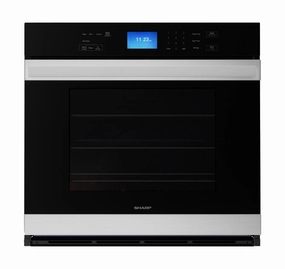 Sharp SWA3062GS Stainless Steel European Convection Built-In Single Wall Oven Wall Ovens convection wall oven with steam assist