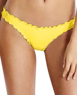 Shimmer Hipster Bikini Bottom In Lemon