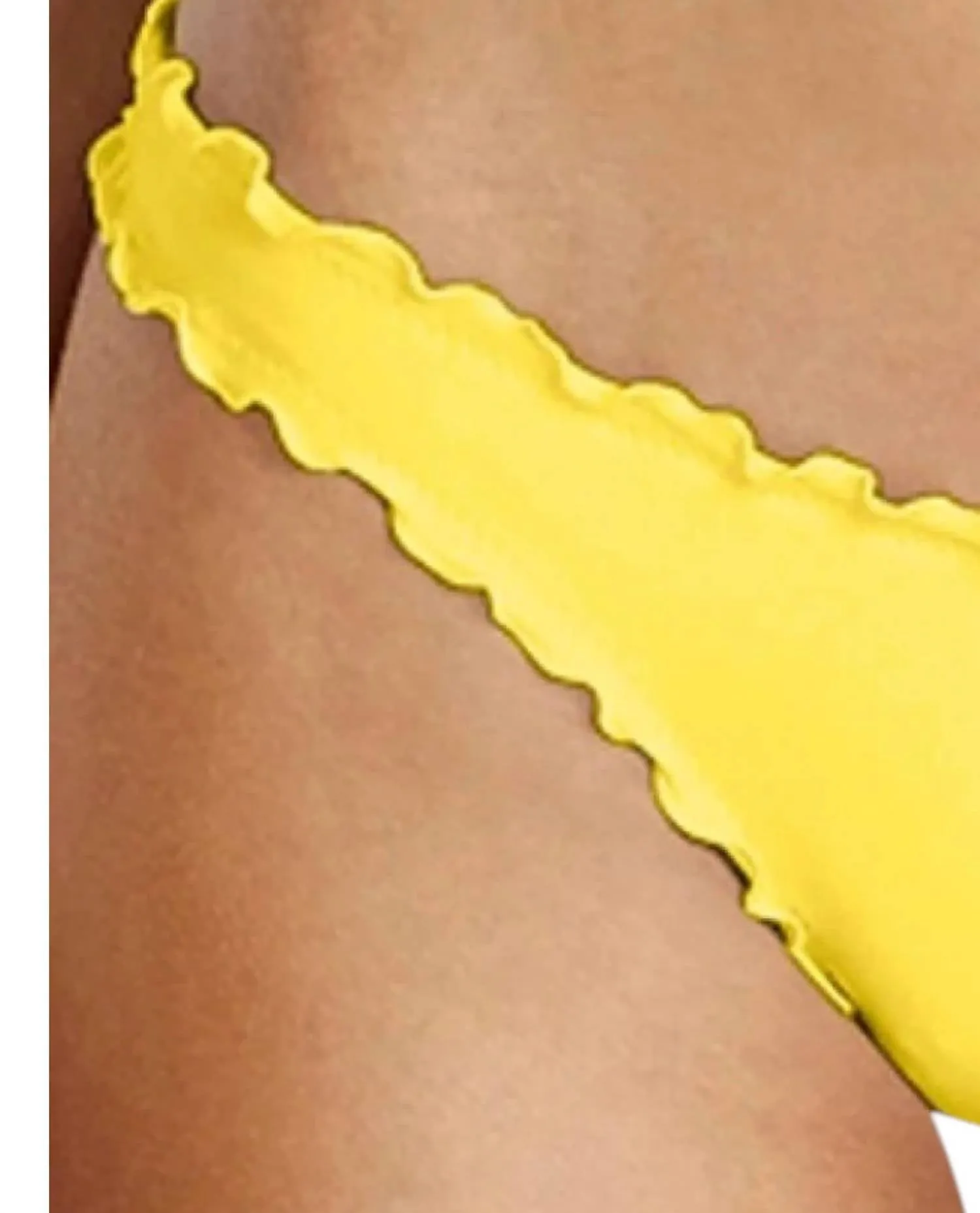 Shimmer Hipster Bikini Bottom In Lemon