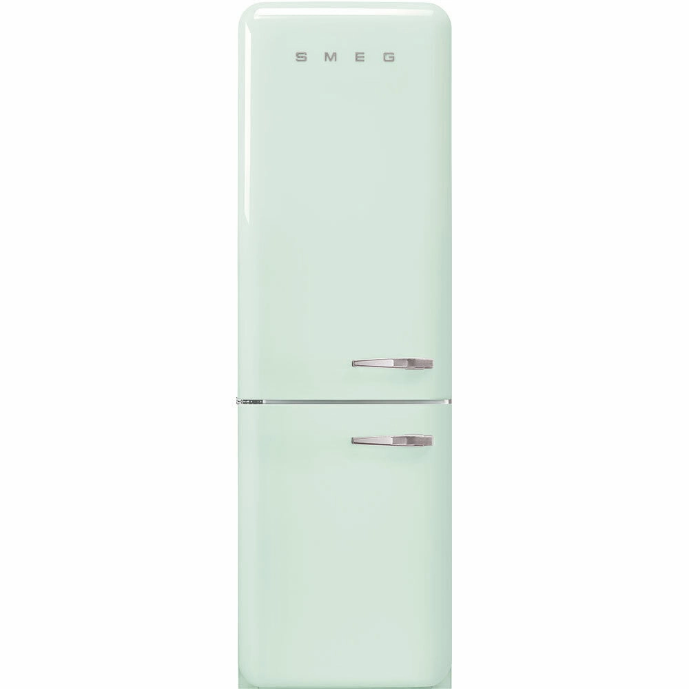 Smeg FAB32ULPG3 '50S Style No Frost' Fridge-Freezer, Pastel Green, Left Hand Hinge, 60 Cm (Approx 24") Freestanding Refrigerators freestanding fridge freezer combo