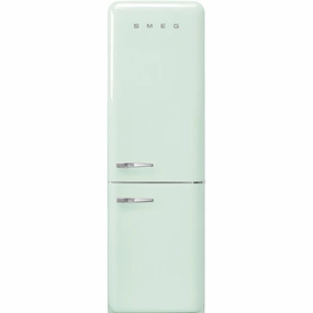 Smeg FAB32URPG3 '50S Style No Frost' Fridge-Freezer, Pastel Green, Right Hand Hinge, 60 Cm (Approx 24") Freestanding Refrigerators freestanding fridge freezer combo