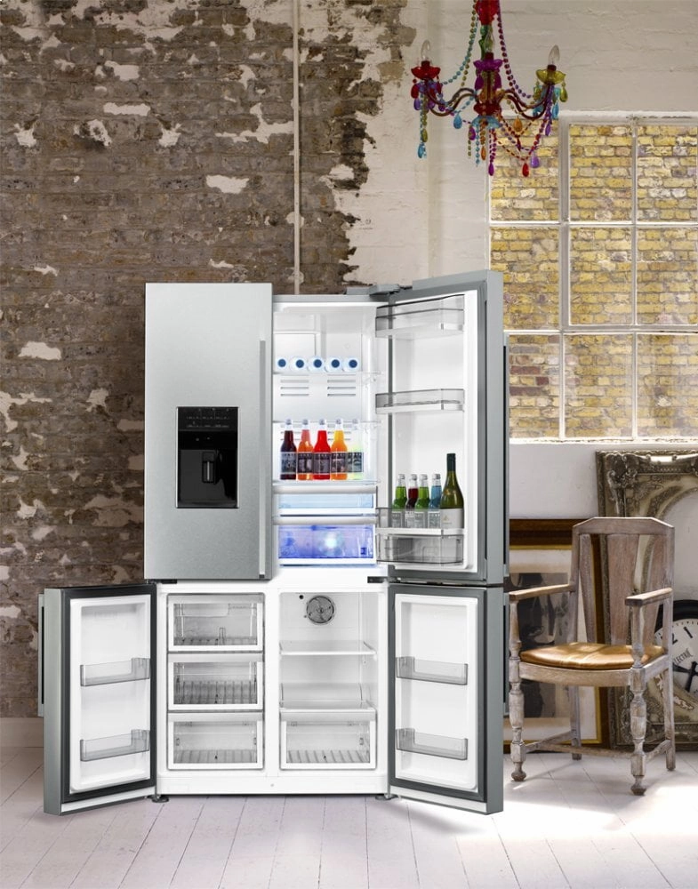 Smeg FQ75XPEDU 36", Stainless Steel, 4-Doors Refrigerator With Automatic Freezer
