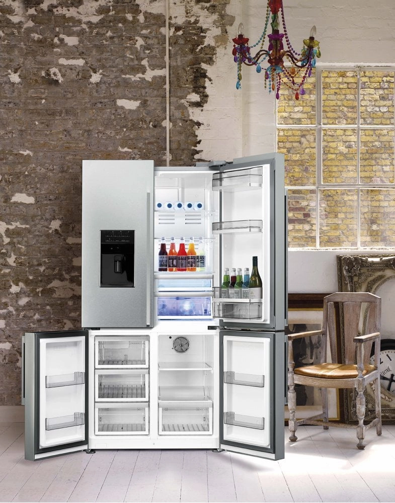 Smeg FQ75XPEDU 36", Stainless Steel, 4-Doors Refrigerator With Automatic Freezer