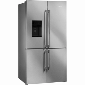Smeg FQ75XPEDU 36", Stainless Steel, 4-Doors Refrigerator With Automatic Freezer Freestanding Refrigerators freestanding fridge freezer combo