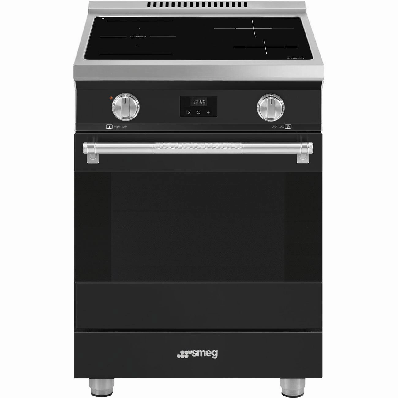 Smeg SPR24UIMAN Range Matt Black Spr24Uiman Freestanding Ranges freestanding dual fuel range 30 inch
