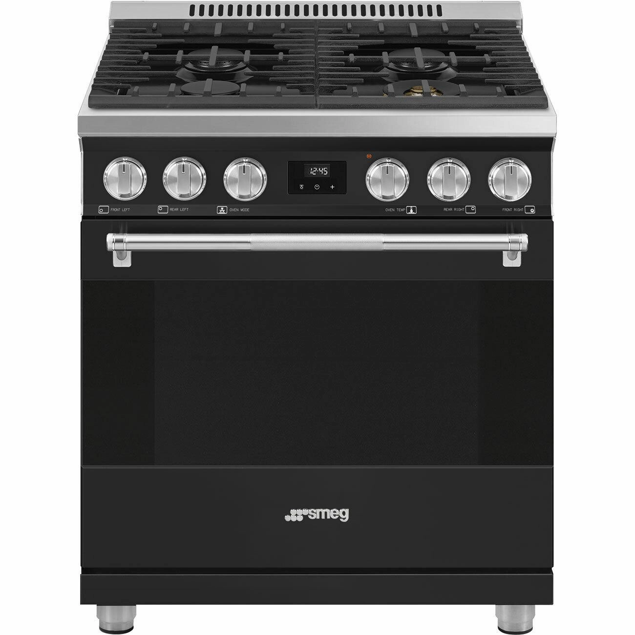 Smeg SPR30UGGAN Range Stainless Steel Spr30Uggan Freestanding Ranges freestanding dual fuel range 30 inch