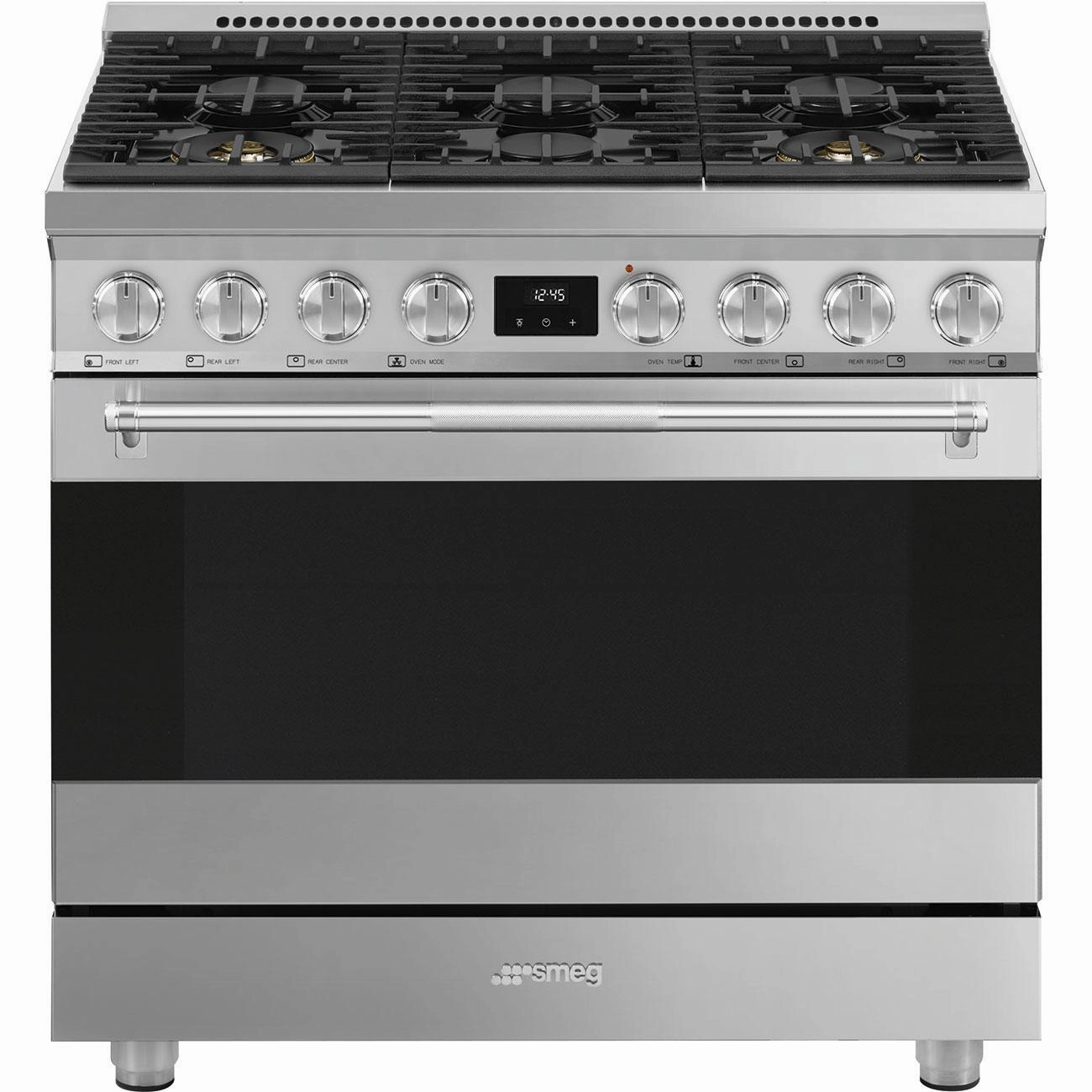 Smeg SPR36UGMX Range Stainless Steel Spr36Ugmx Freestanding Ranges freestanding dual fuel range 30 inch