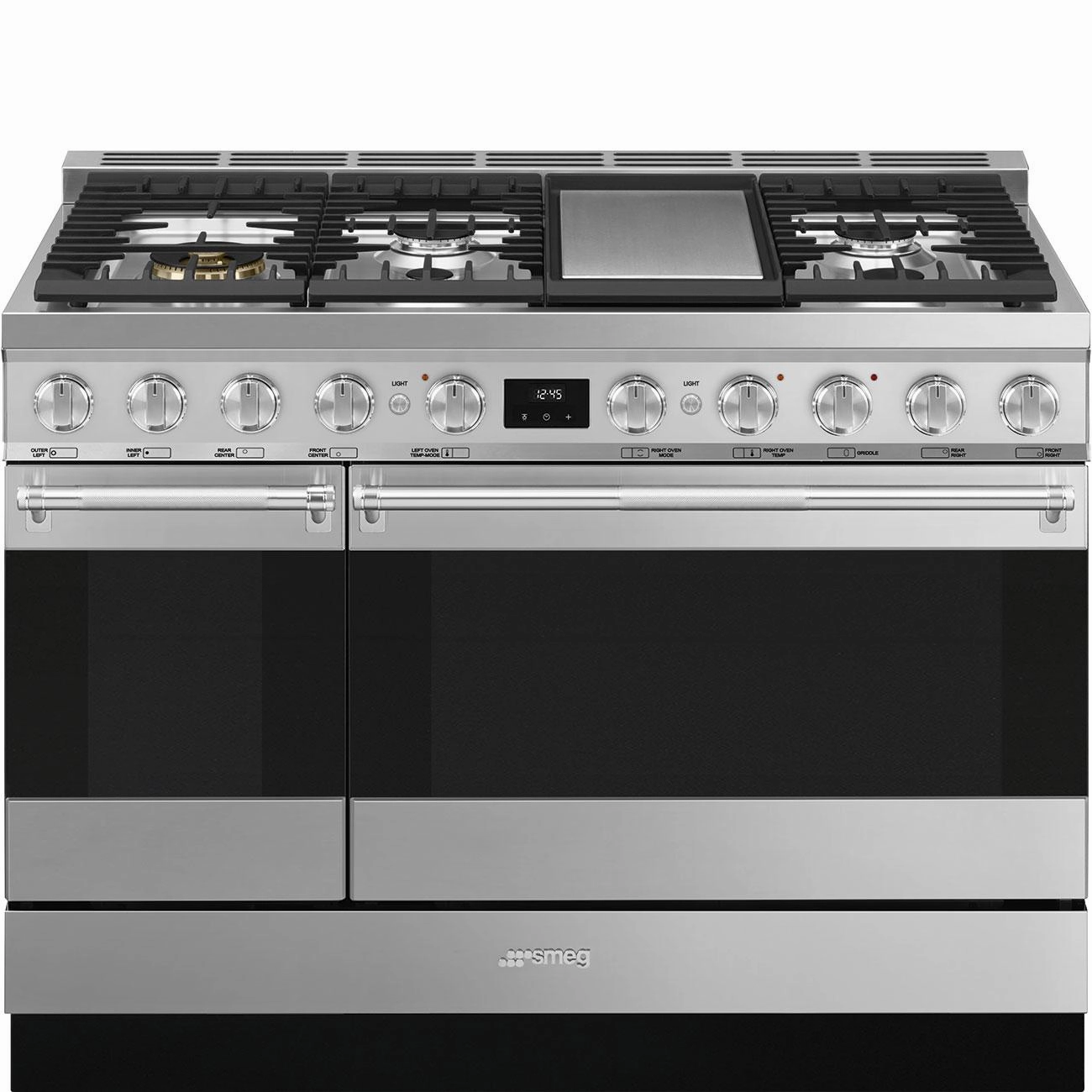 Smeg SPR48UGMX Range Stainless Steel Spr48Ugmx Freestanding Ranges freestanding dual fuel range 30 inch