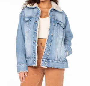 So Amped Denim Sherpa Jacket