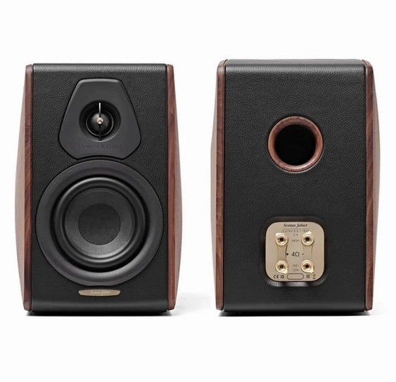 SONUS FABER CONCERTINO G4  STANDMOUNT SPEAKERS with IRON STANDS G2 - PAIR