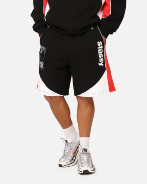 Stussy Football Panelled Shorts Black