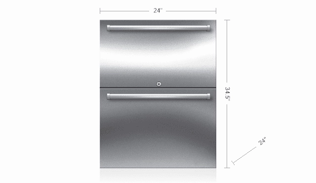 Sub-Zero ID24RO 24" Designer Outdoor Refrigerator Drawers - Panel Ready Outdoor Refrigerators,outdoor mini fridge