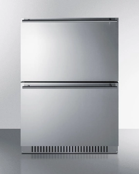 Summit ADFD243CSS 24" Wide 2-Drawer All-Freezer, Ada Compliant Outdoor Freezers,outdoor rated freezer