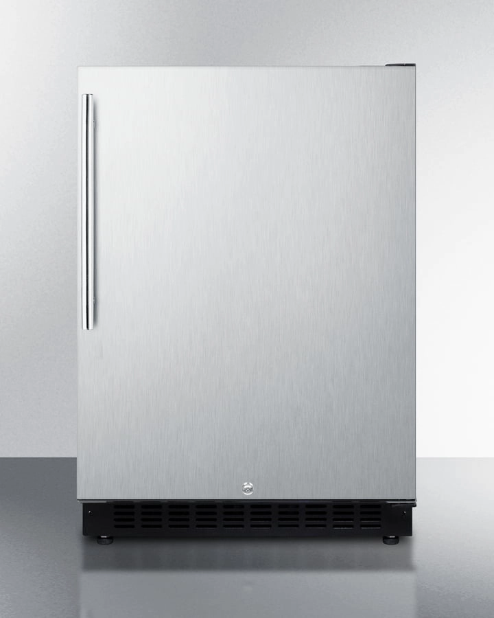 Summit AL54CSSHV 24" Wide Built-In All-Refrigerator, Ada Compliant Undercounter Refrigerators 24 inch undercounter fridge for kitchen