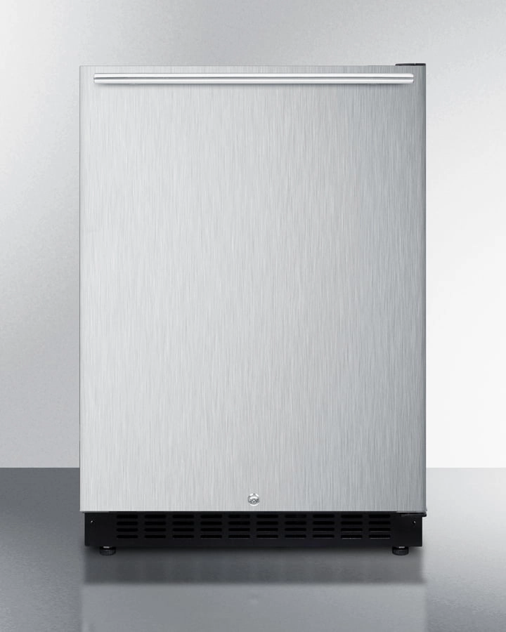 Summit AL54SSHH 24" Wide Built-In All-Refrigerator, Ada Compliant Undercounter Refrigerators 24 inch undercounter fridge for kitchen
