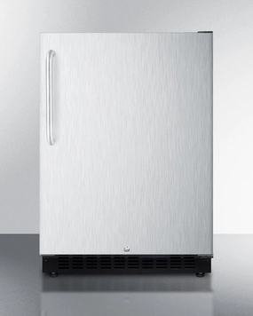 Summit AL54SSTB 24" Wide Built-In All-Refrigerator, Ada Compliant Undercounter Refrigerators 24 inch undercounter fridge for kitchen