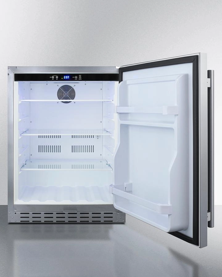 Summit AL55OSCSS 24" Built-In Outdoor Refrigerator, Ada Compliant
