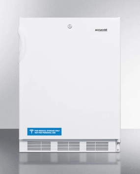 Summit AL650L Freestanding Ada Compliant Refrigerator-Freezer For General Purpose Use, With Dual Evaporator Cooling, Cycle Defrost, Lock, And White Exterior Undercounter Refrigerators 24 inch undercounter fridge for kitchen
