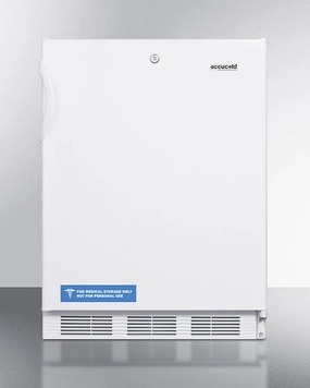 Summit AL650LWBI Built-In Undercounter Ada Compliant Refrigerator-Freezer For General Purpose Use, With Dual Evaporator Cooling, Cycle Defrost, Lock, And White Exterior Undercounter Refrigerators 24 inch undercounter fridge for kitchen
