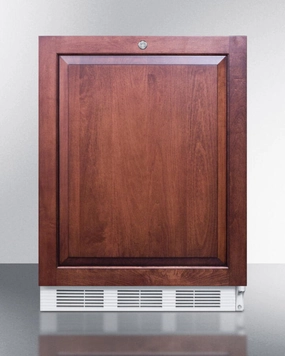 Summit AL750LBIIF Ada Compliant Built-In Undercounter All-Refrigerator For General Purpose Use, Auto Defrost W/Lock, Integrated Door Frame For Overlay Panels, And White Cabinet Undercounter Refrigerators 24 inch undercounter fridge for kitchen