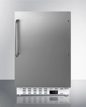 Summit ALR46WCSS 20" Wide Built-In All-Refrigerator, Ada Compliant Undercounter Refrigerators 24 inch undercounter fridge for kitchen