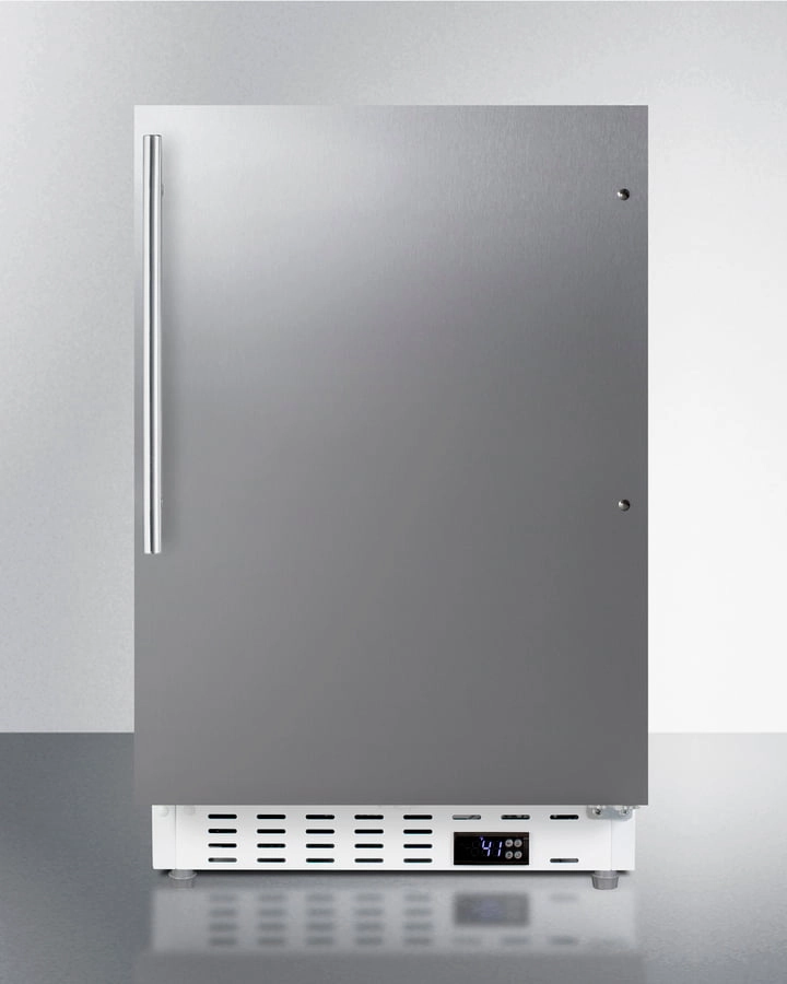 Summit ALR46WSSHV 20" Wide Built-In All-Refrigerator, Ada Compliant Undercounter Refrigerators 24 inch undercounter fridge for kitchen