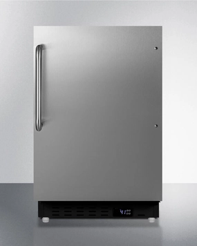 Summit ALR47BCSS 20" Wide Built-In All-Refrigerator, Ada Compliant Undercounter Refrigerators 24 inch undercounter fridge for kitchen