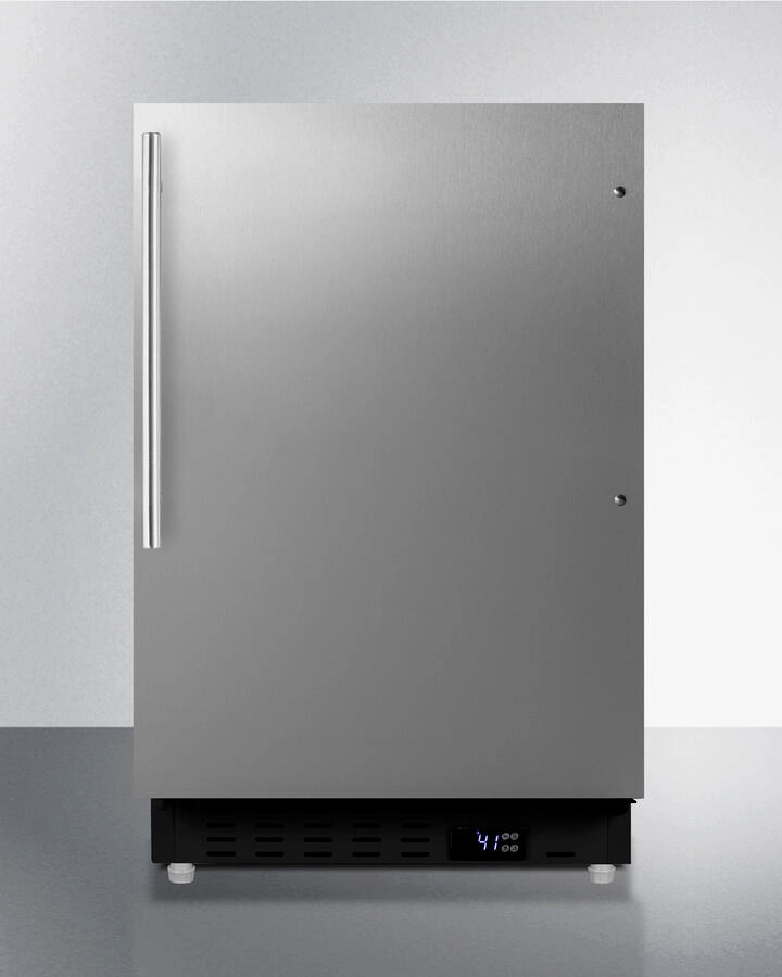 Summit ALR47BCSSHV 20" Wide Built-In All-Refrigerator, Ada Compliant Undercounter Refrigerators 24 inch undercounter fridge for kitchen