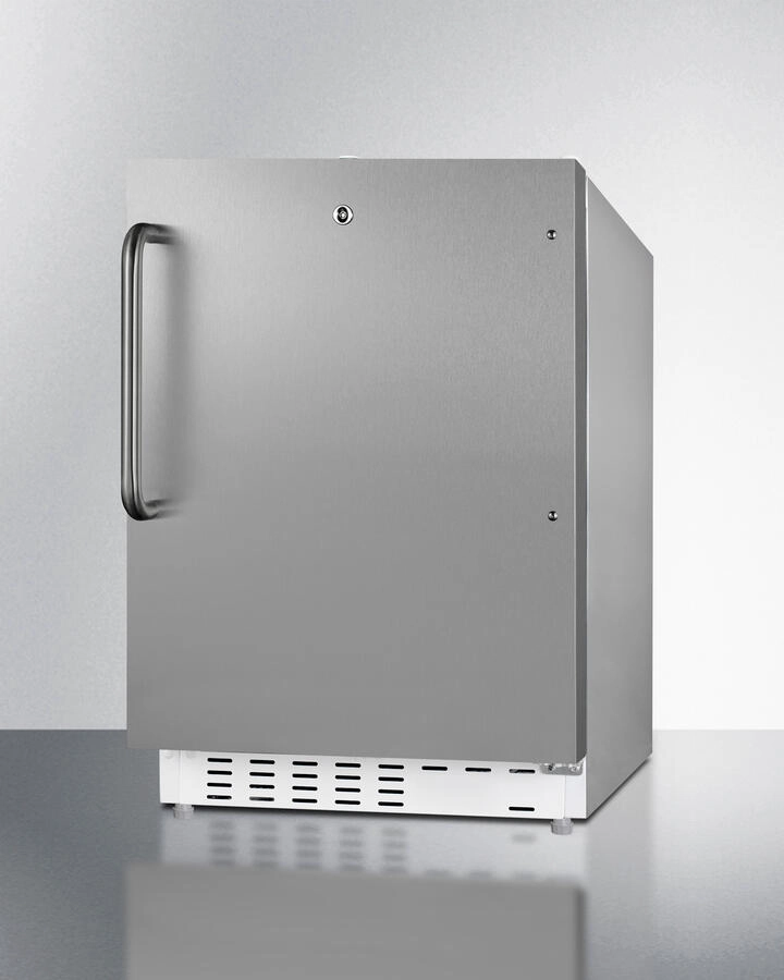 Summit ALRF48CSS 20" Wide Built-In Refrigerator-Freezer, Ada Compliant