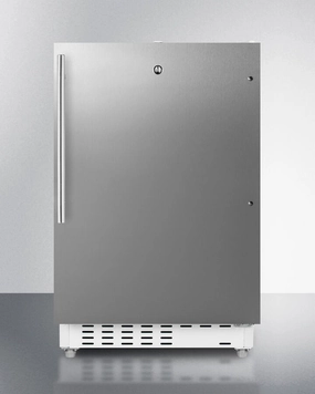 Summit ALRF48CSSHV 20" Wide Built-In Refrigerator-Freezer, Ada Compliant Undercounter Refrigerators 24 inch undercounter fridge for kitchen