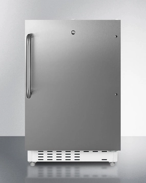 Summit ALRF48SSTB 20" Wide Built-In Refrigerator-Freezer, Ada Compliant Undercounter Refrigerators 24 inch undercounter fridge for kitchen