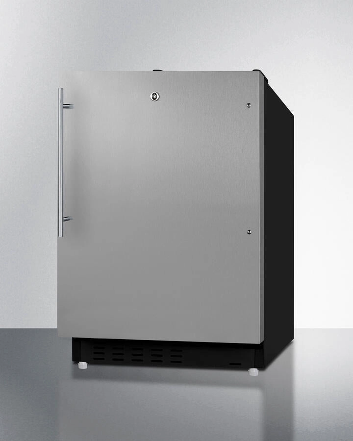 Summit ALRF49BSSHV 20" Wide Built-In Refrigerator-Freezer, Ada Compliant