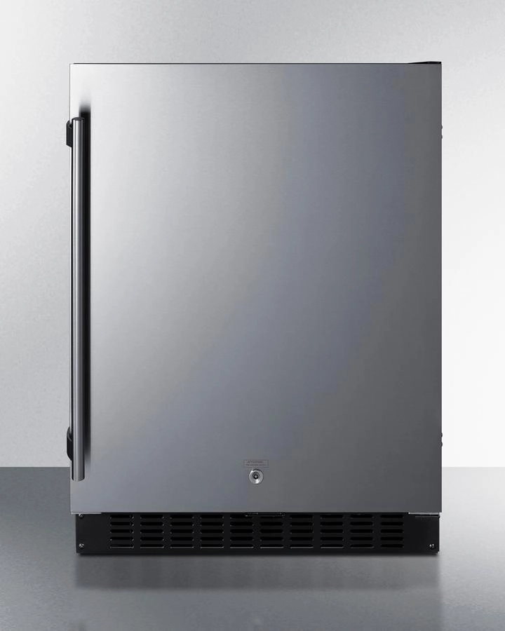 Summit ASDS2413 24" Wide Built-In All-Refrigerator, Ada Compliant Undercounter Refrigerators 24 inch undercounter fridge for kitchen