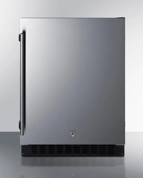 Summit ASDS2413 24" Wide Built-In All-Refrigerator, Ada Compliant Undercounter Refrigerators 24 inch undercounter fridge for kitchen