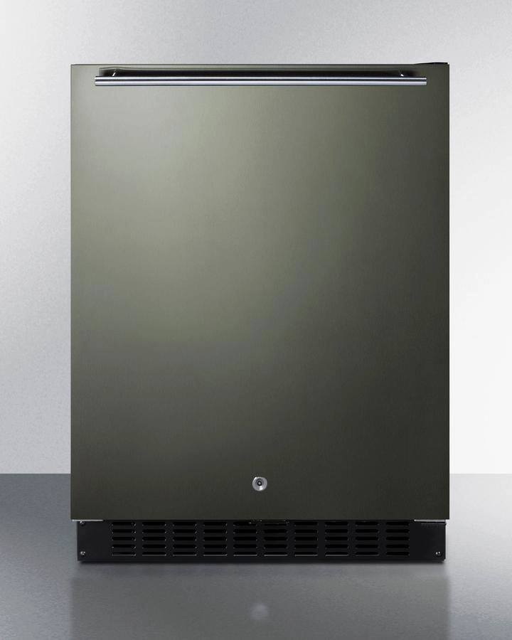 Summit ASDS2413KSHH 24" Wide Built-In All-Refrigerator, Ada Compliant Undercounter Refrigerators 24 inch undercounter fridge for kitchen