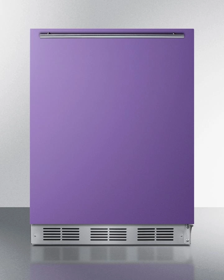 Summit BAR611WHPADA 24" Wide All-Refrigerator, Ada Compliant Undercounter Refrigerators 24 inch undercounter fridge for kitchen