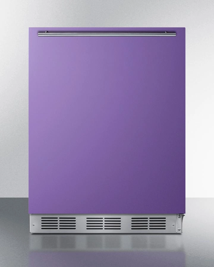 Summit BAR631BKP 24" Wide All-Refrigerator Undercounter Refrigerators 24 inch undercounter fridge for kitchen