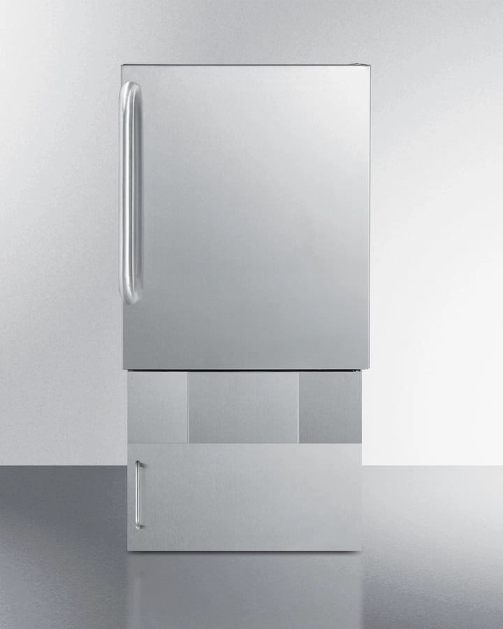 Summit BIM24OSBASE32 12 Lb. Drain-Free Outdoor Icemaker, Ada Compliant Outdoor Icemakers,outdoor ice machine