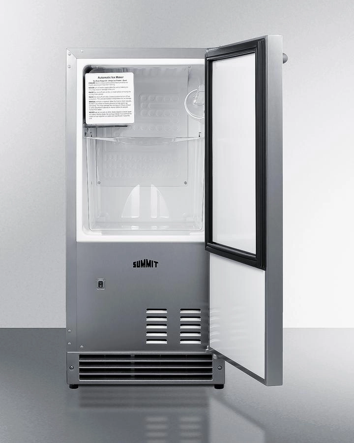 Summit BIM27OSADA 25 Lb. Drain-Free Outdoor Icemaker, Ada Compliant