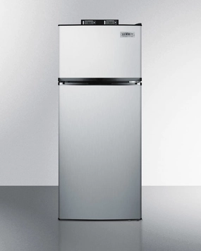 Summit BKRF1159SS Frost-Free Break Room Refrigerator-Freezer In Stainless Steel With Nist Calibrated Alarm/Thermometers Freestanding Refrigerators freestanding fridge freezer combo
