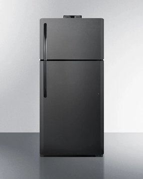 Summit BKRF18B 18 Cu.Ft. Break Room Refrigerator-Freezer In Black With Nist Calibrated Alarm/Thermometers Freestanding Refrigerators freestanding fridge freezer combo