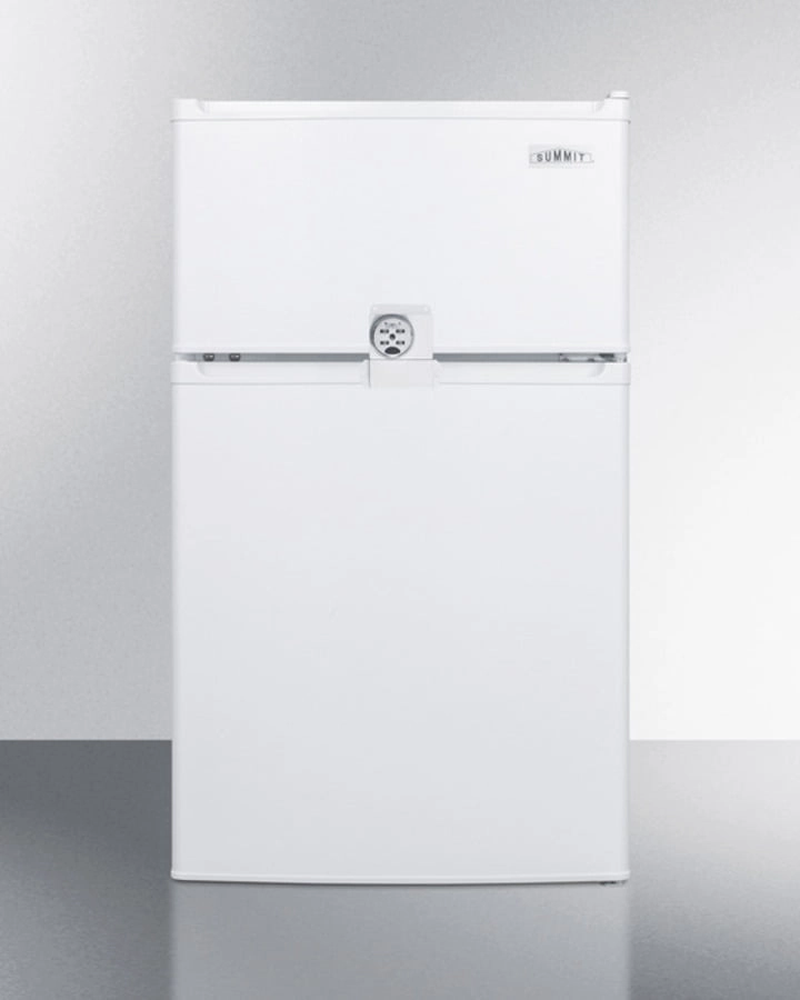 Summit CP351WLLF2 Compact Energy Star Listed Two-Door Refrigerator-Freezer With Combination Lock Undercounter Refrigerators 24 inch undercounter fridge for kitchen