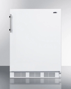 Summit CT661BIADA Ada Compliant Built-In Undercounter Refrigerator-Freezer For Residential Use, Cycle Defrost With Deluxe Interior And White Exterior Finish Undercounter Refrigerators 24 inch undercounter fridge for kitchen
