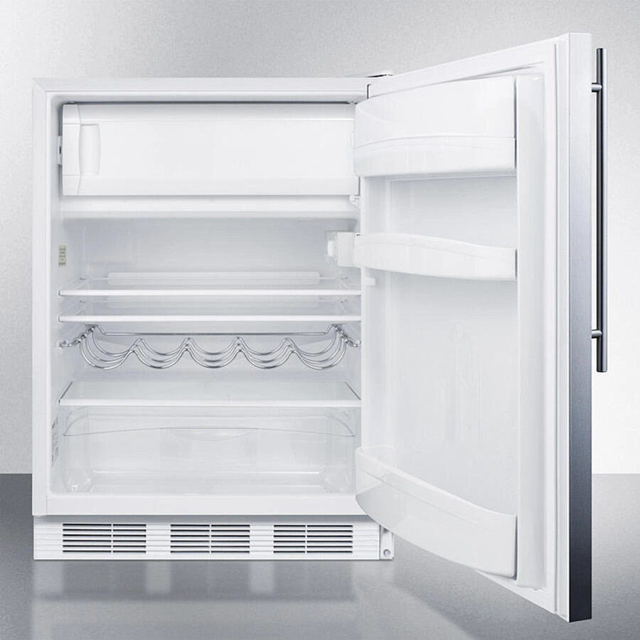 Summit CT661WBISSHVADA 24" Wide Built-In Refrigerator-Freezer, Ada Compliant