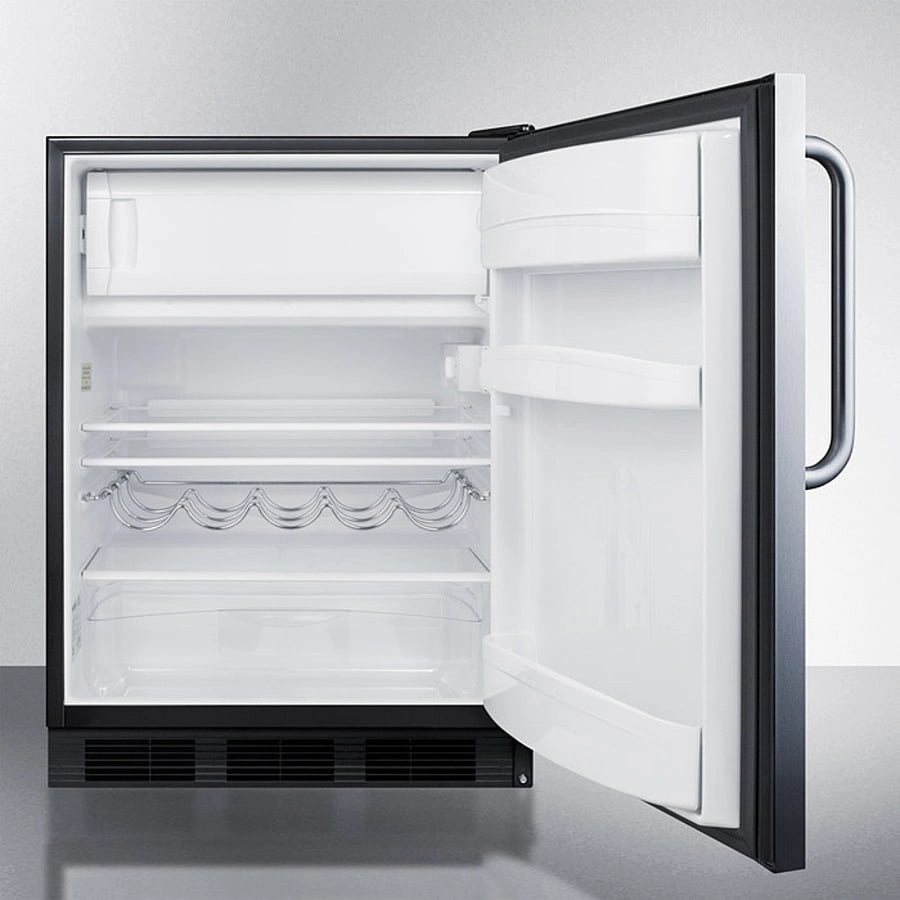 Summit CT663BKCSS 24" Wide Built-In Refrigerator-Freezer