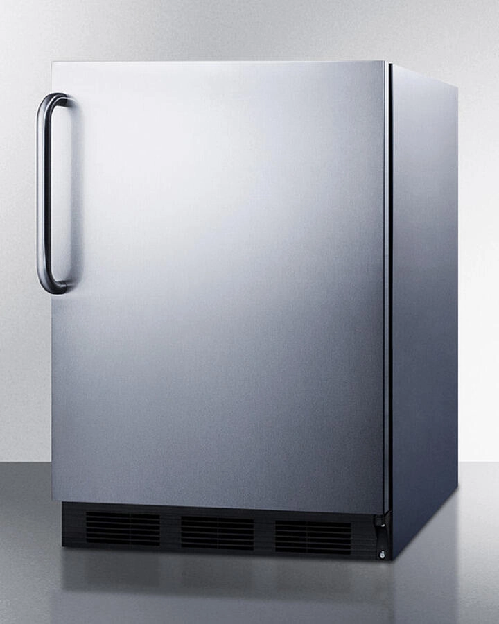 Summit CT663BKCSS 24" Wide Built-In Refrigerator-Freezer