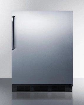 Summit CT663BKCSS 24" Wide Built-In Refrigerator-Freezer Undercounter Refrigerators 24 inch undercounter fridge for kitchen
